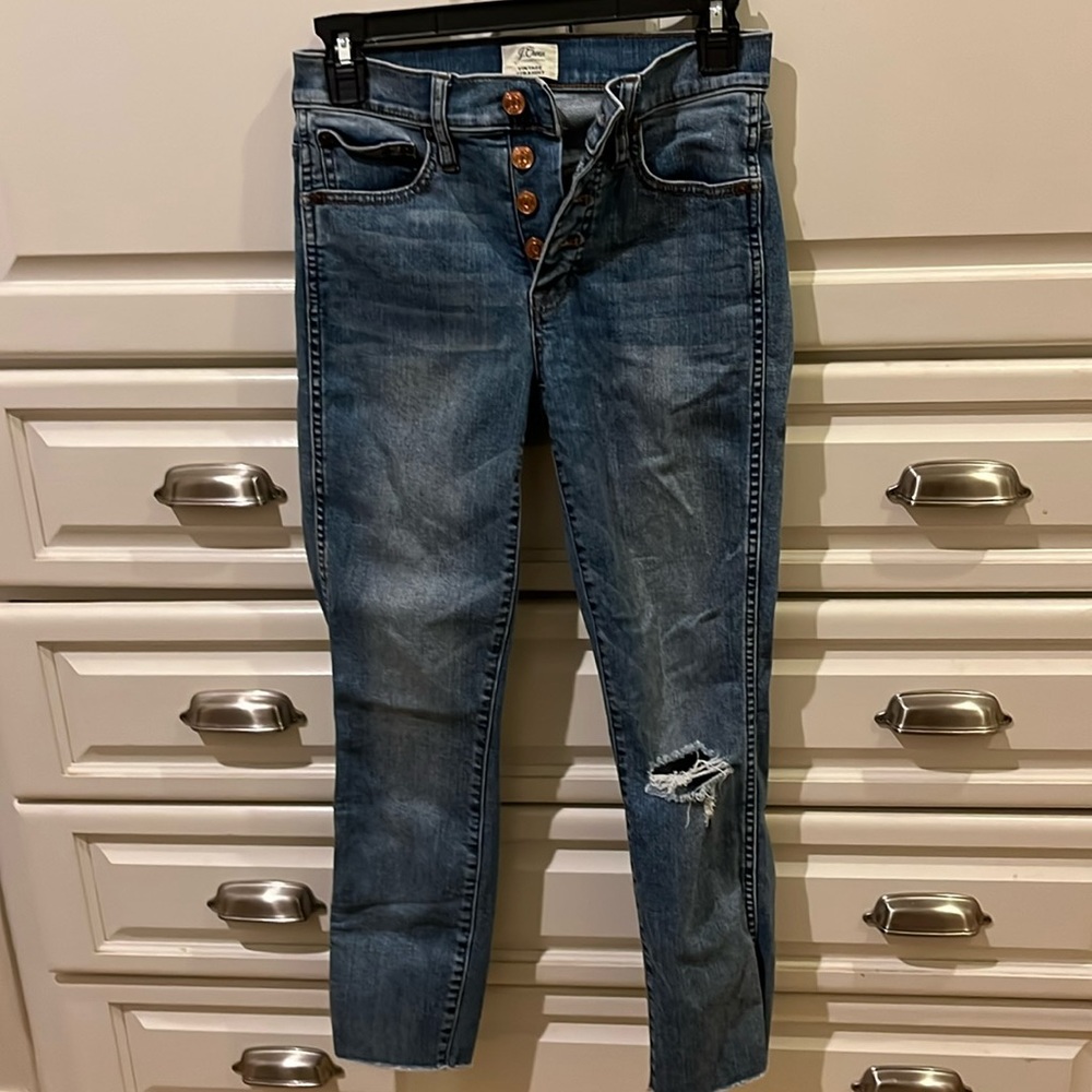 JCrew Girls stretch vintage Jean